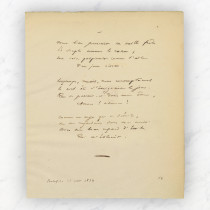 Mon bras pressait ta taille frêle