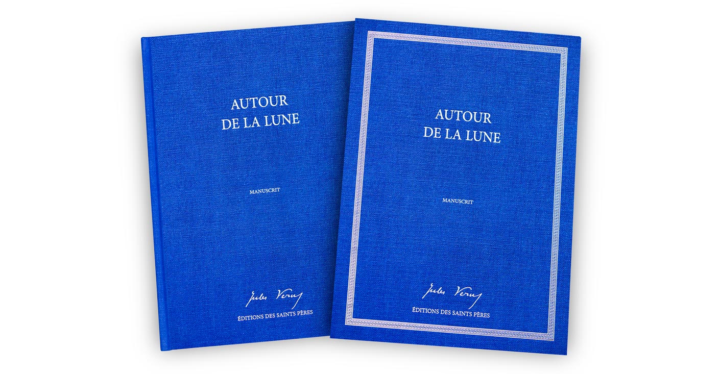 Autour de la lune : manuscrit et étui