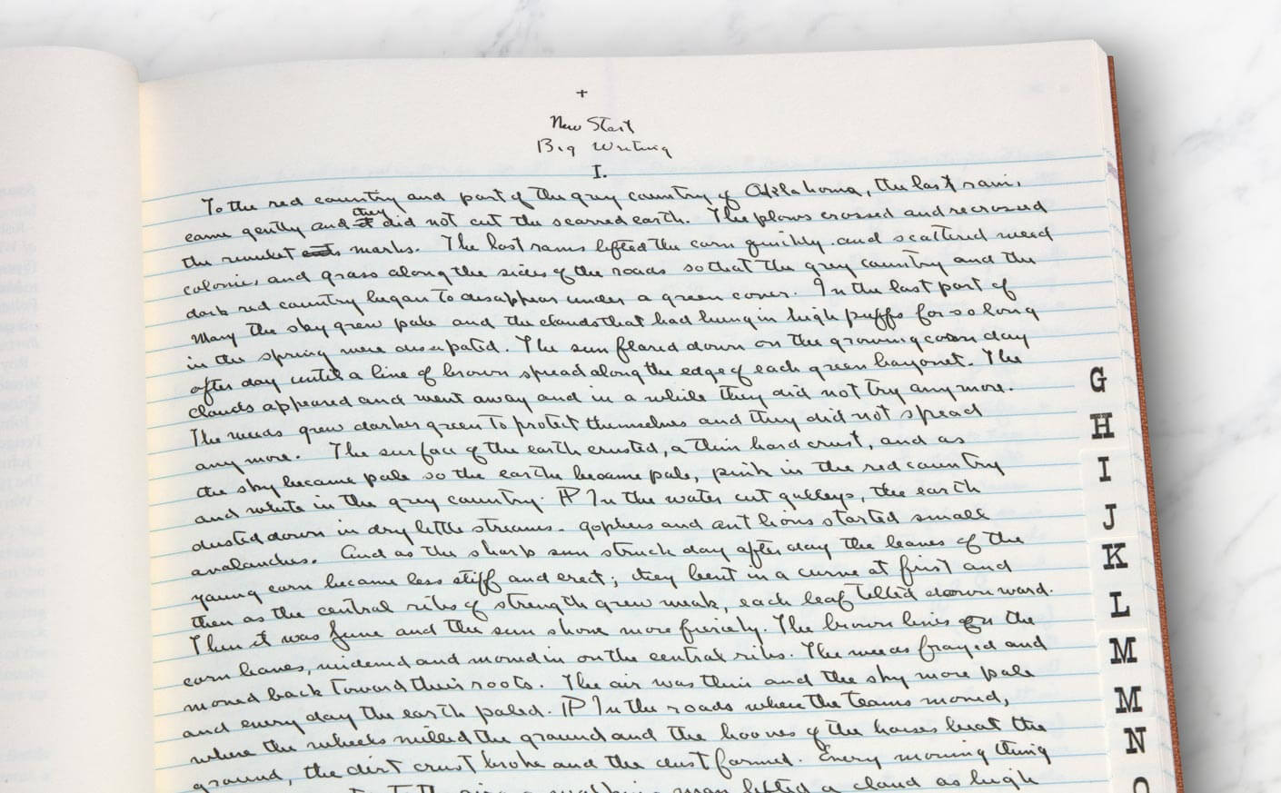 John Steinbeck Handschrift